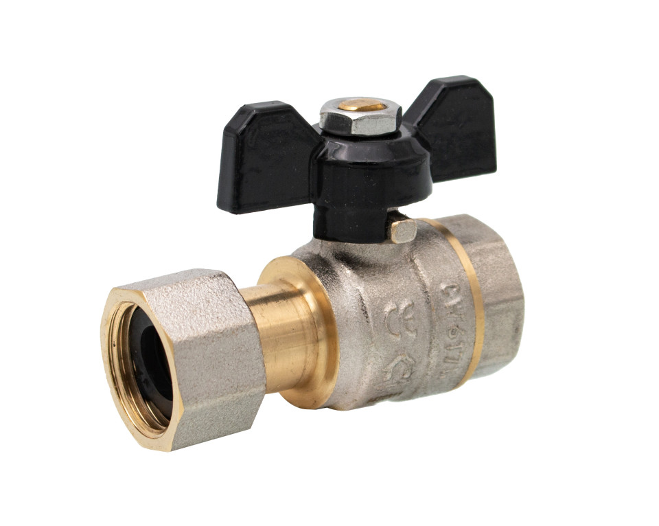 Butterfly type union connection ball valve 1/2