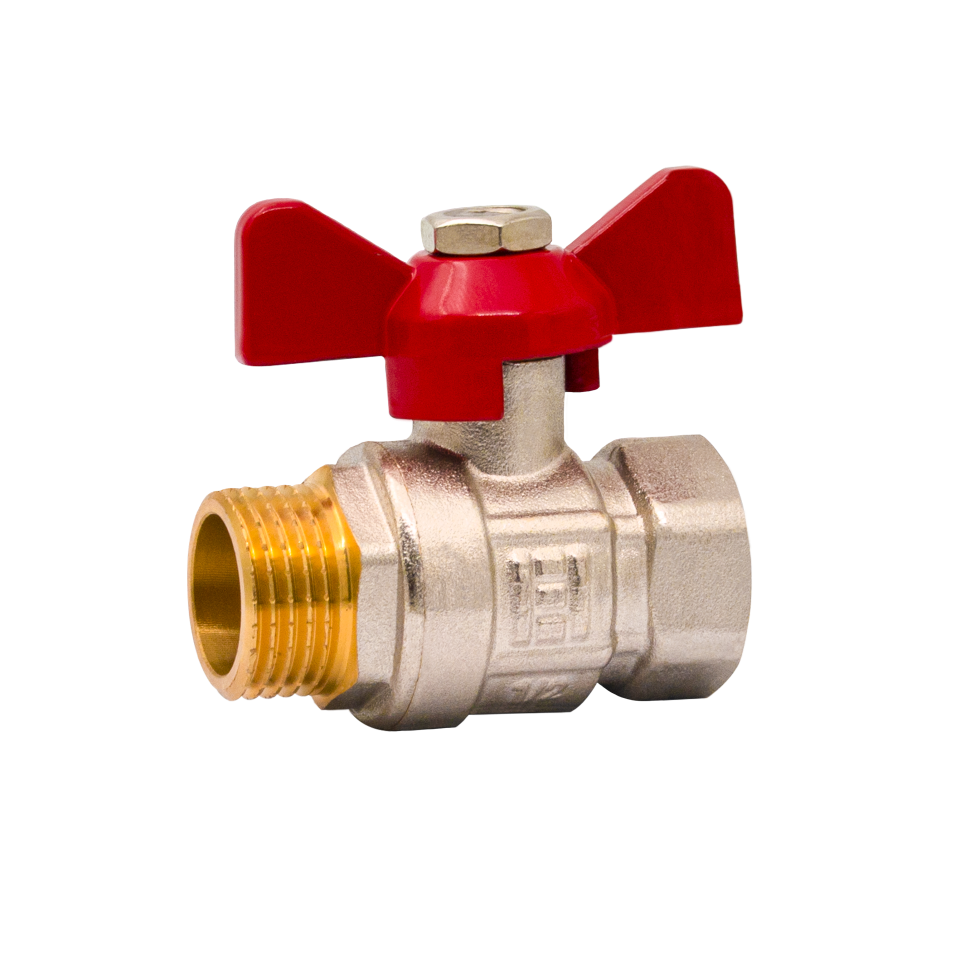 ECO Ball valve with butterfly handle 3/4