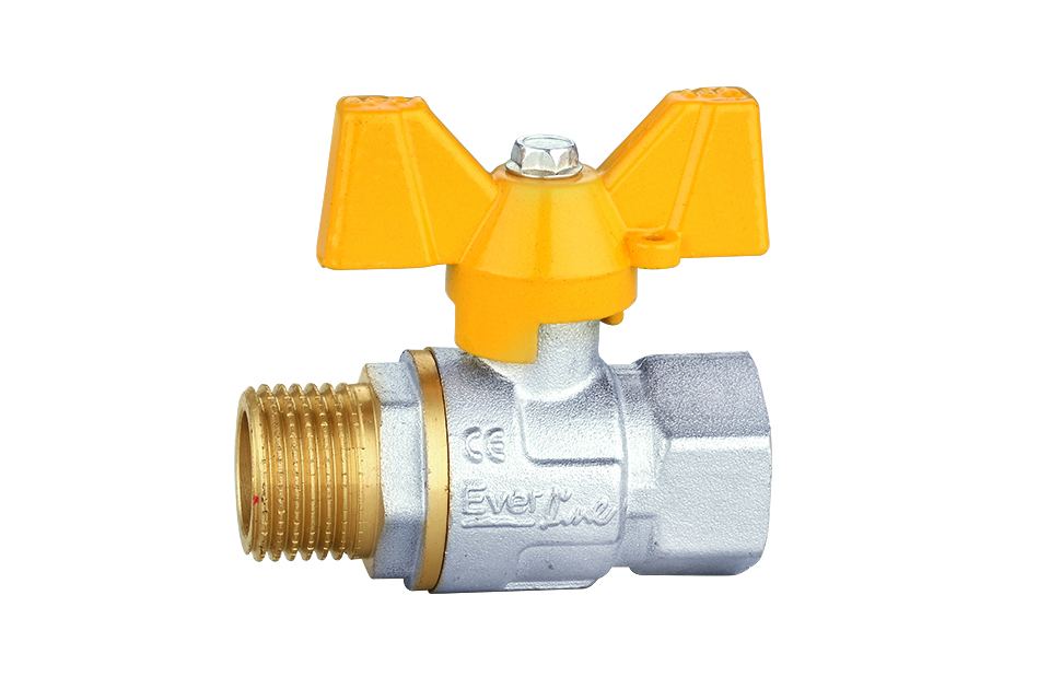 Butterfly type ECO ball valve for gas 3/4