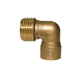Elbow male threaded/female copper 15x1/2