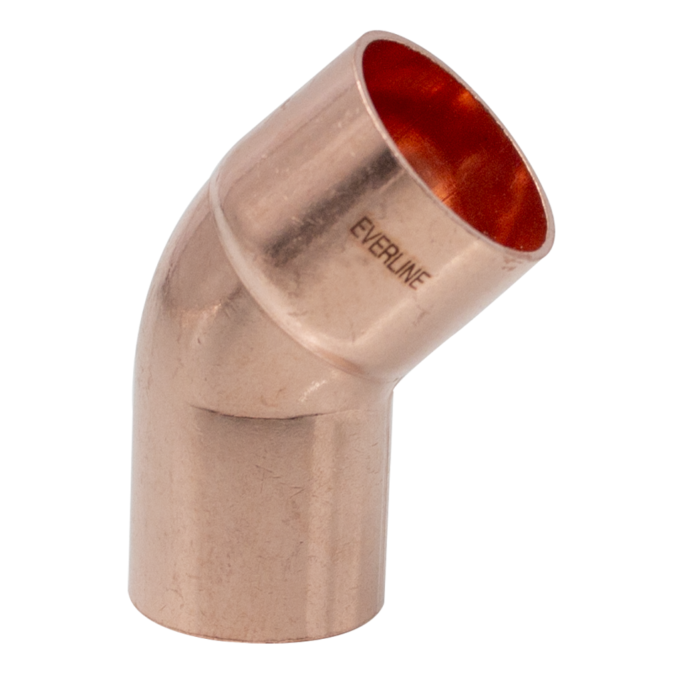 Copper elbow 18/45 MF