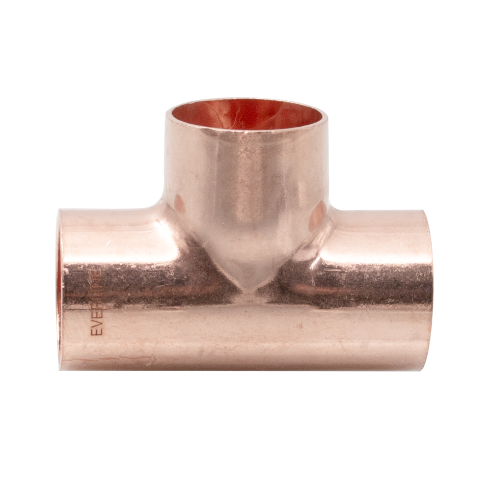 Copper equal tee 28