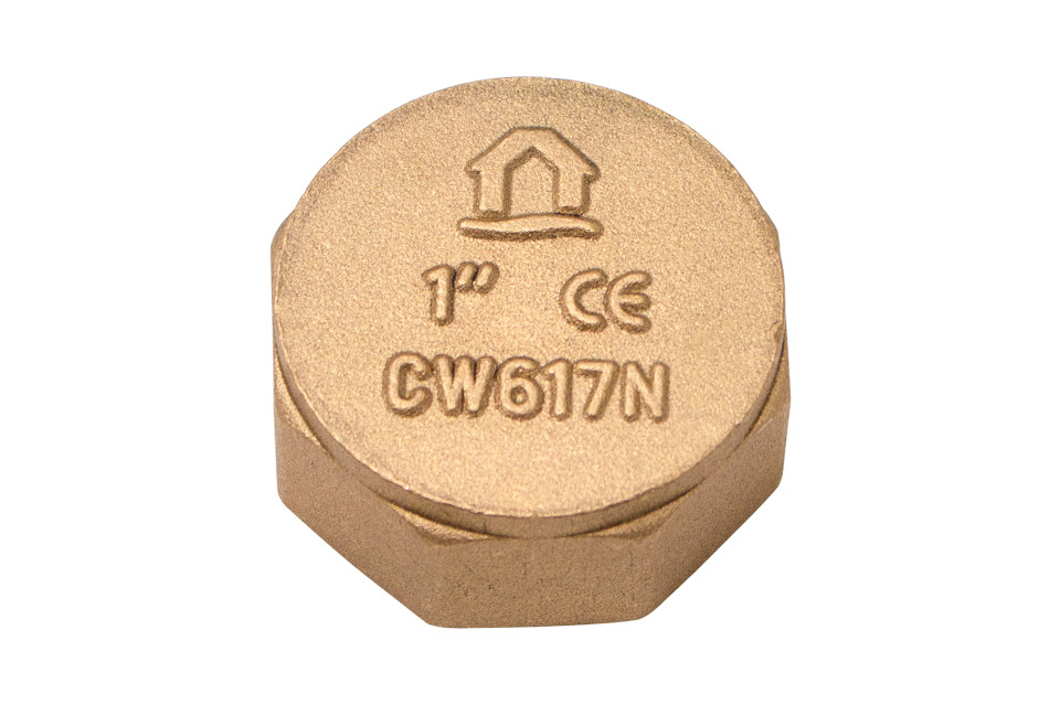 Brass end cap CW617N 1