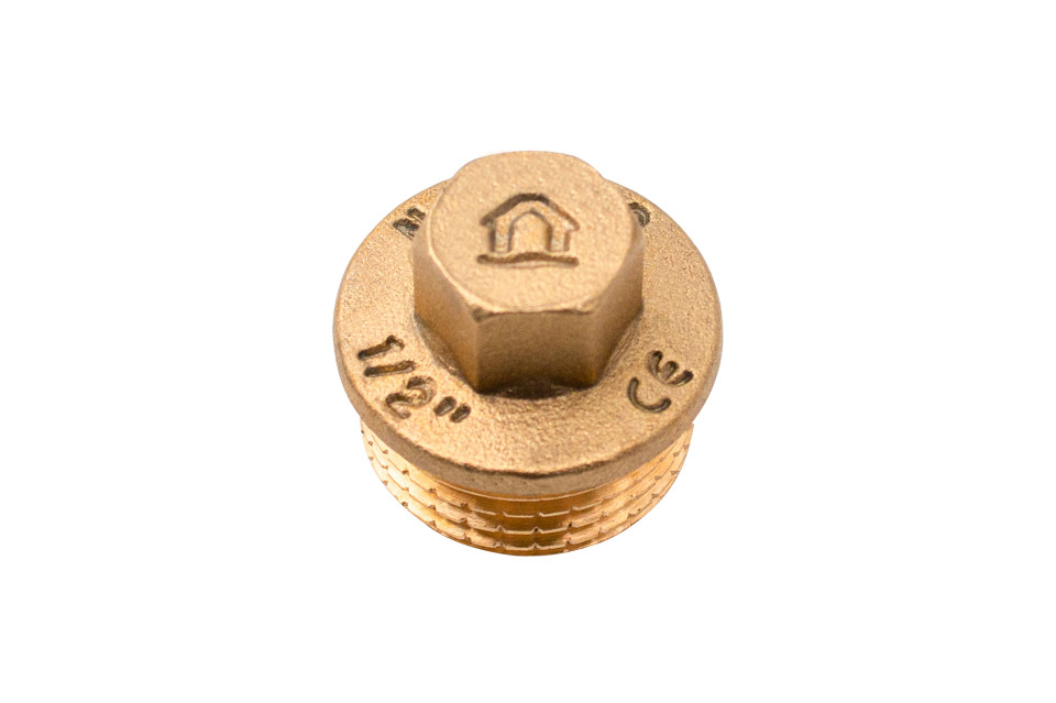 Brass plug CW617N 1/2