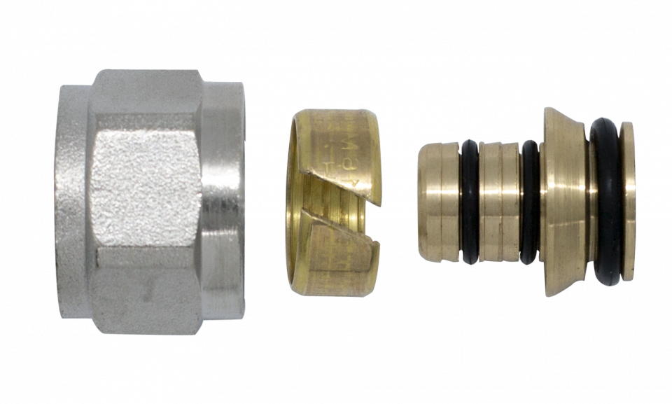 Euroconus connection fitting for multilayer pipe 16x1/2