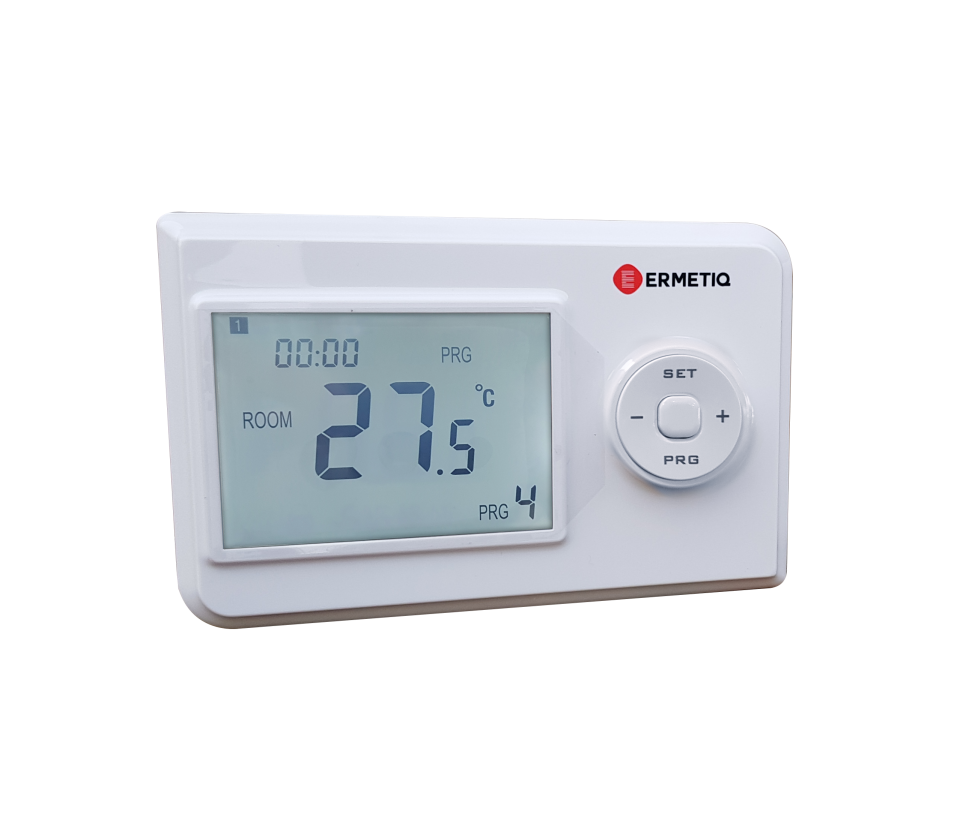 Wired programmable thermostat 142x92x25mm