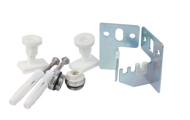 Steel panel radiator wall fixing set 14pcs