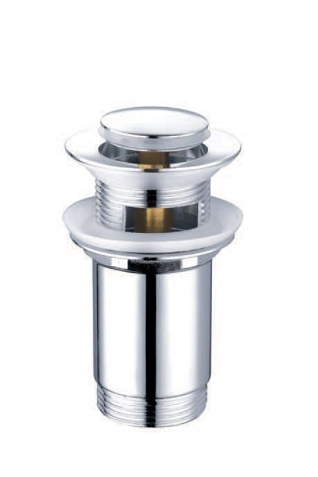 Pop up drain valve with overflow 1-1/4