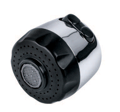 Two functions jet/shower adjustable aerator