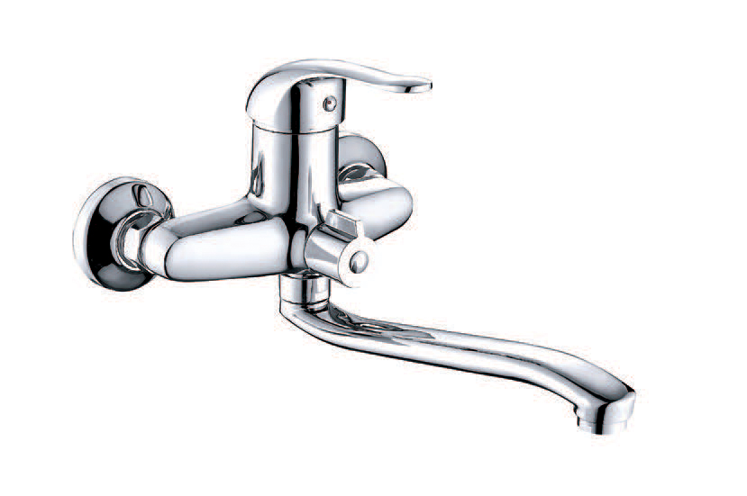 Bathtub faucet with mobile pipe and hand shower
