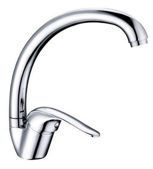 Swan type kitchen faucet