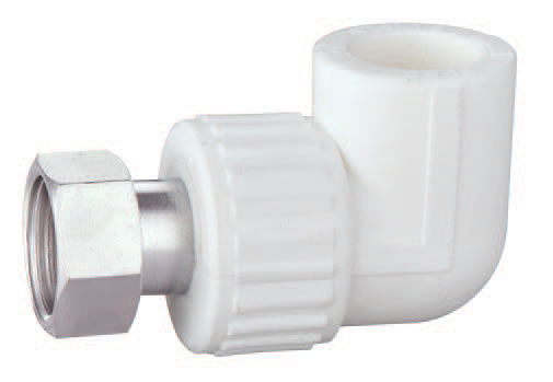 PPR elbow with loose nut 20X1/2