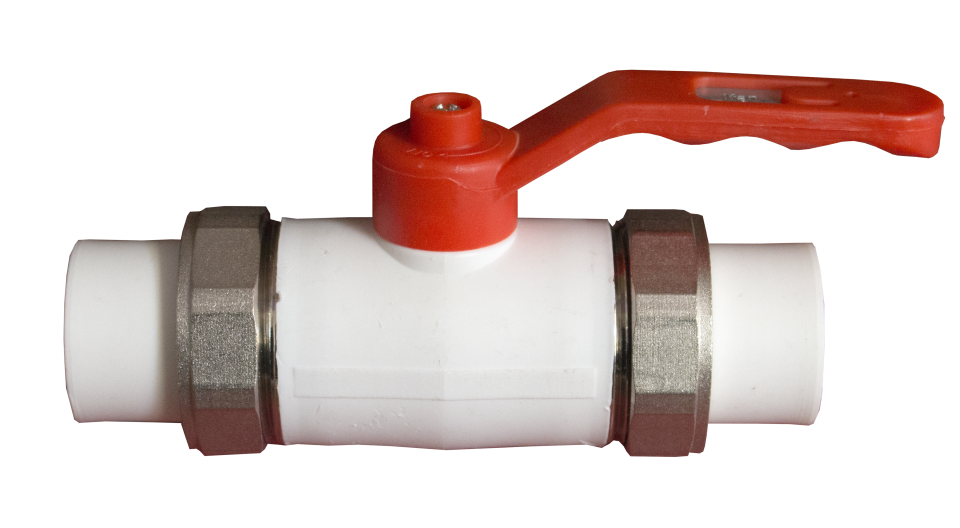 PPR lever ball valve with transition union 25