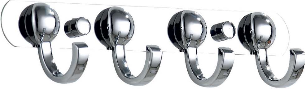 Four round hooks wall mounted hanger