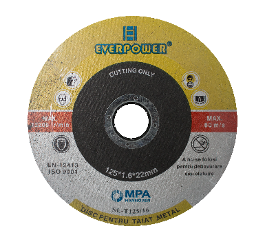 Cutting disc for metal 115x1x22mm