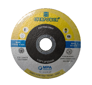 Cutting disc for stainless steel 125x1.6x22mm