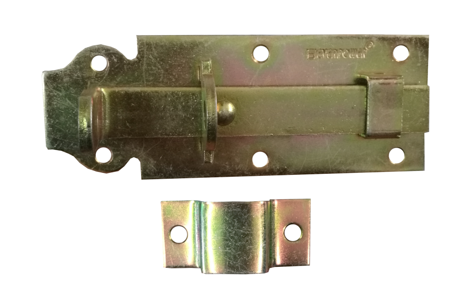 Padlock blocking flat type thumb latch 180x59x2.0x5.0mm