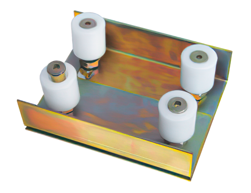 Sliding gates four wheels roller track 200*2.5mm