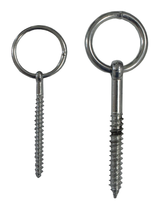 Wooden screw with ring 5x60mm