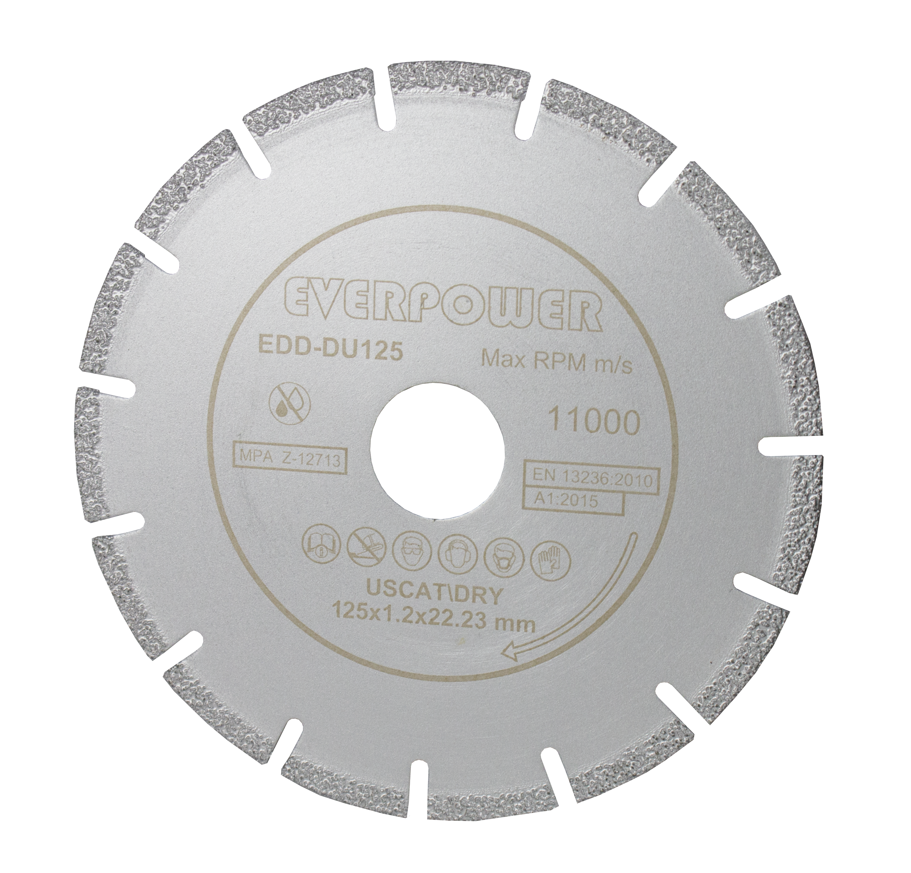 Dry cutting universal diamod blade 125*1.2*22.23mm