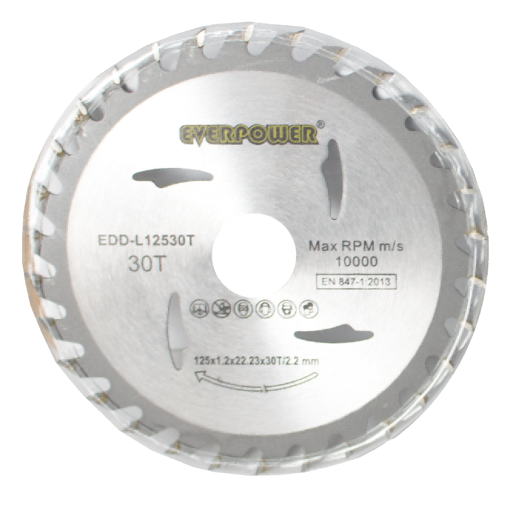 Wood cutting saw blade 115x1.1x22.23x30T/2.2
