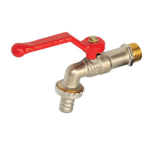 Garden brass tap with lever 1/2