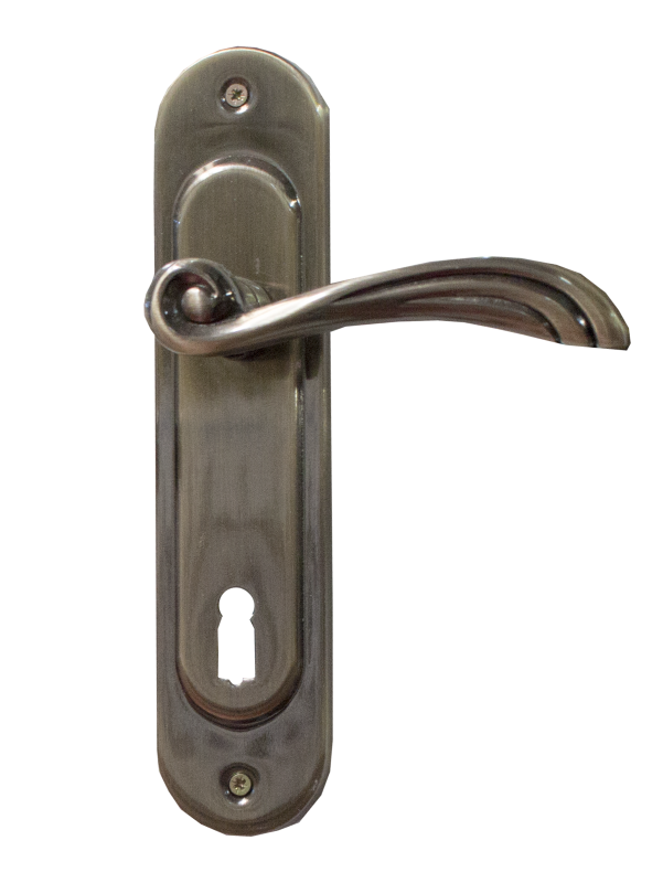 Arched type door handle 72 for key  BRONZE finish