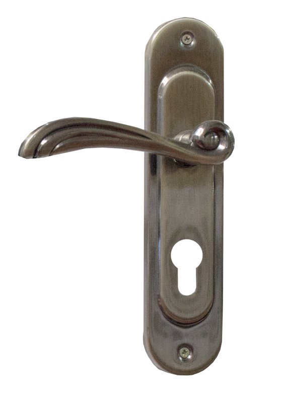 Arched type door handle 58 for ф15 cylinder BRONZE finish