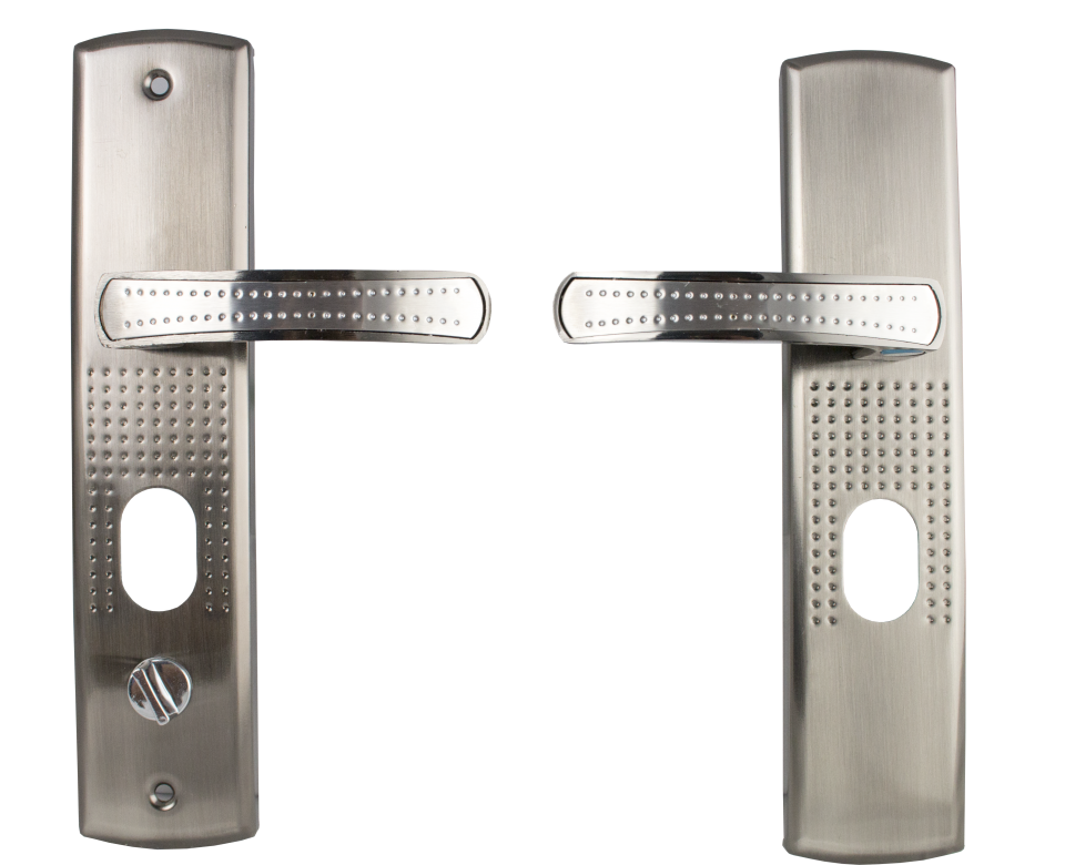 Metal door handles CHROME finish LEFT