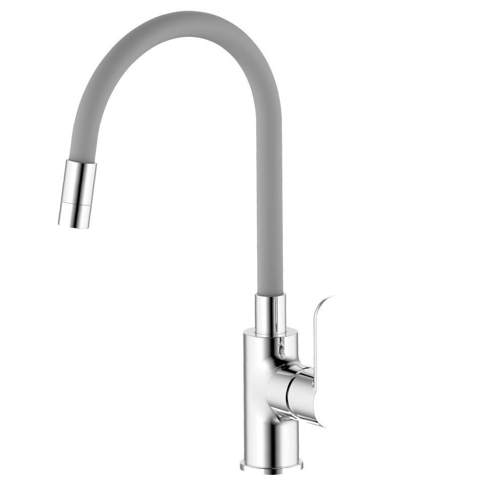Kitchen faucet flexible pipe gray Style