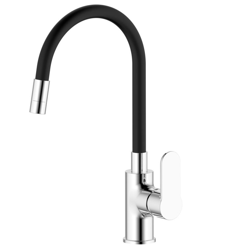 Kitchen faucet flexible pipe black Style