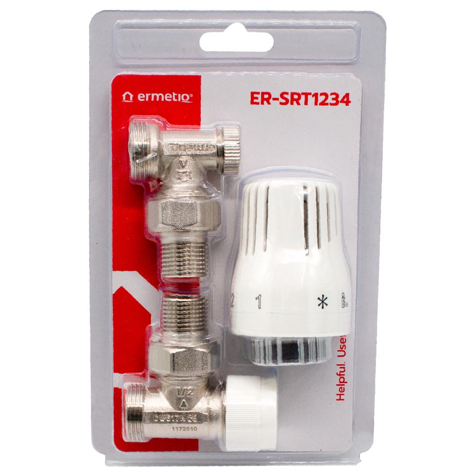 Thermostatic radiator set for eurocone connector 1/2