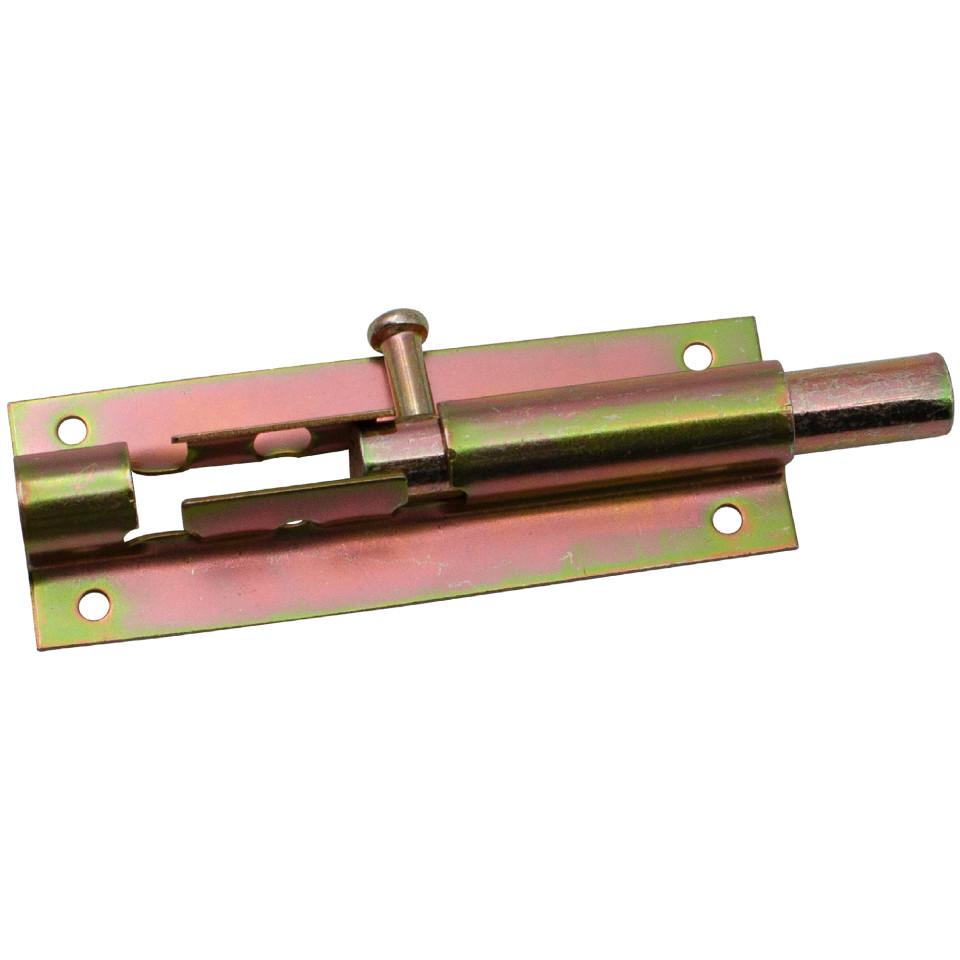 Galvanized round latch with stop 120mm