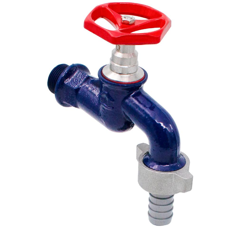 Cast iron garden tap with stainless steel core 1/2