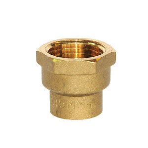Welding socket female threaded/female copper 15x3/8