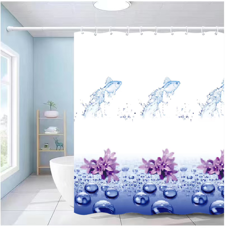 Shower curtain BLUE WATER 180x200cm