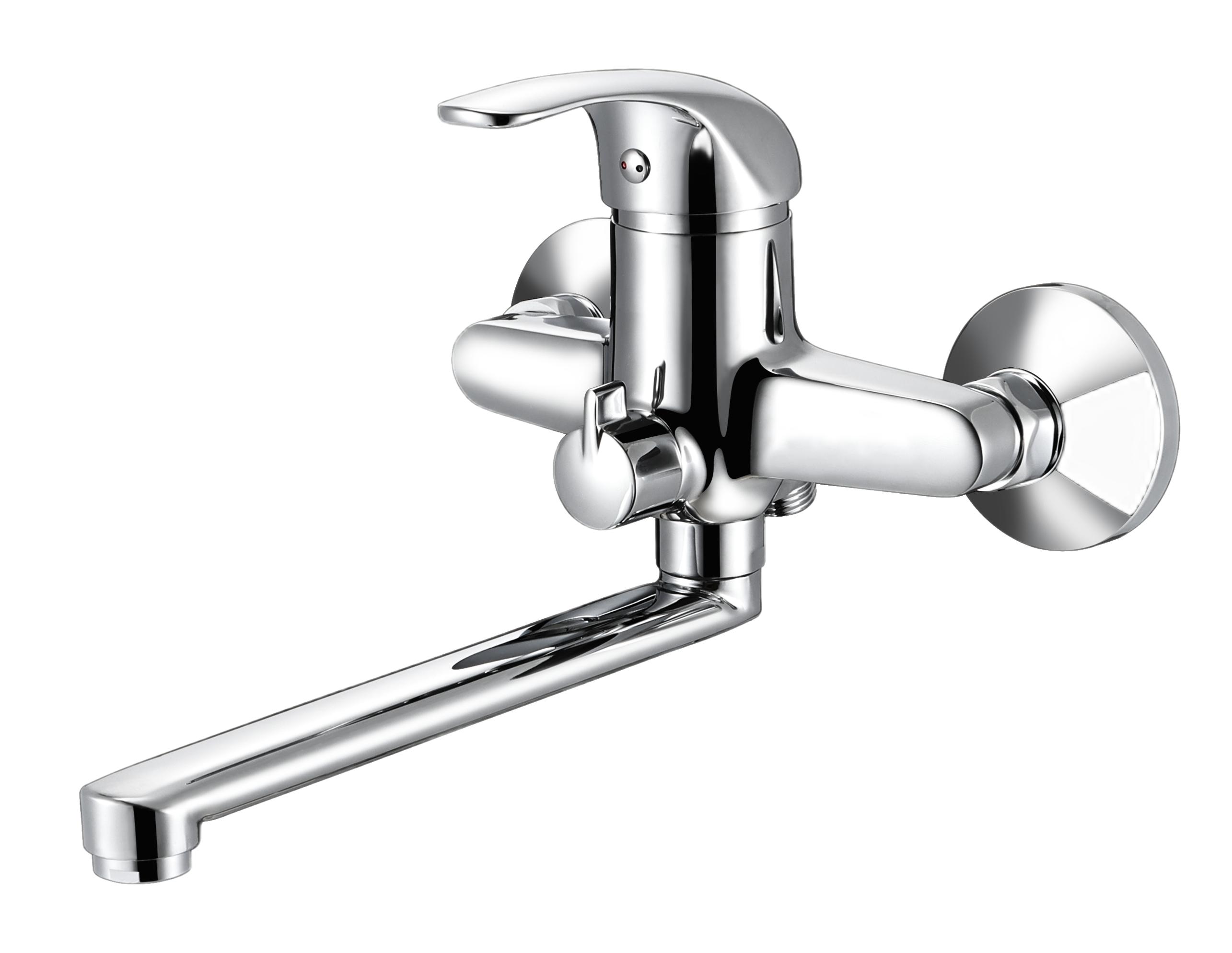 Bathtub faucet with mobile long pipe and shower hose Class