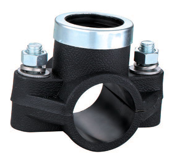 Tapping bridge for HPDE pipe 110*1-1/2