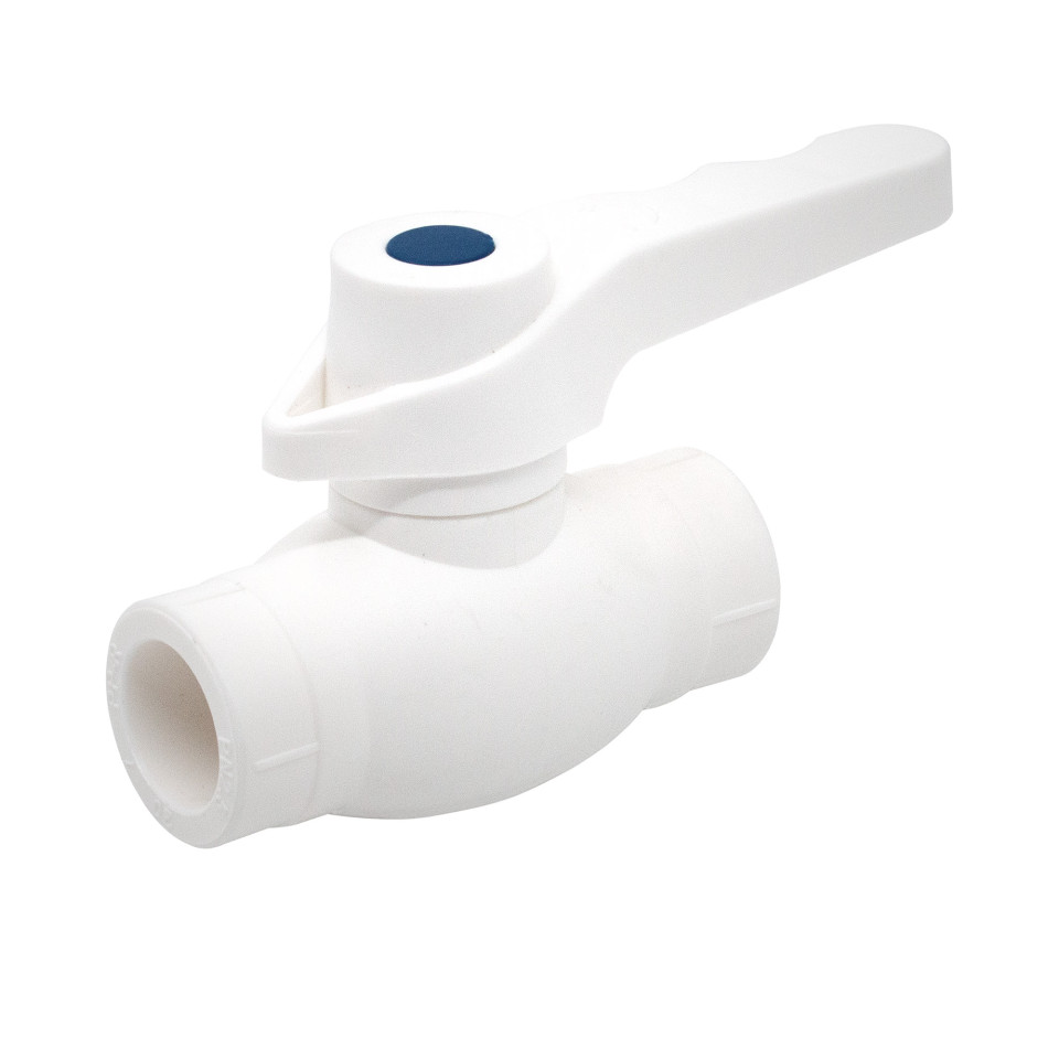 Full bore PPR ball valve with handle 25 blue