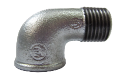 Zinc plating elbow 1-1/2