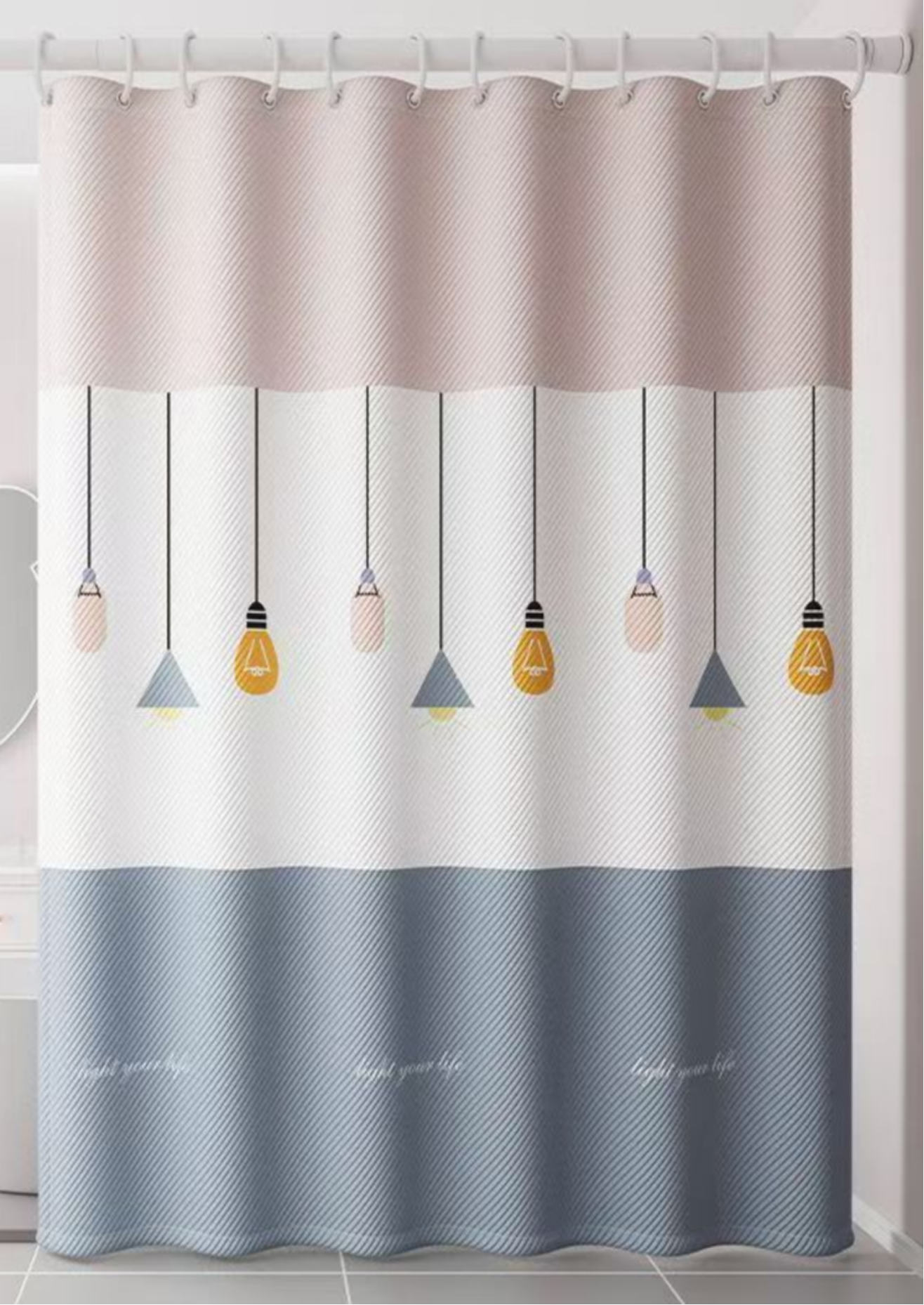 Shower curtain LIGHT 180x200cm